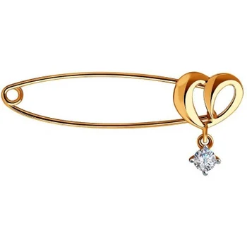 Sokolov brooch with 1 cubic zirconia in red gold
Sokolov brooch with 1 cubic zirconia in red gold