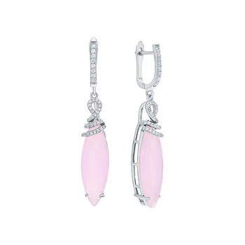 Silver earrings with sitals and cubic zirconium sunlight sample 925
Silver earrings with sitals and cubic zirconium sunlight sample 925