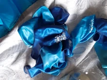 WEIGAO-Conjunto de globos de aluminio azul, decoración de primer cumpleaños, número de un año, suministros de decoración para Celebración de Bebé y Niño