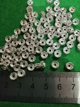 Espaciadores de diamantes de imitación, cuentas de cristal checo para fabricación de joyas, pulsera, collar, abalorios, accesorios, 4/6/8/10mm, 100 Uds.