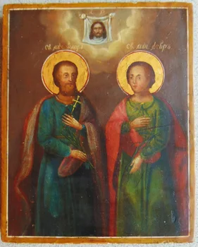 Holy Flor and Laurel. Tree, LevX, temper. The size of the icons is 18x22x2.5 cm.
Holy Flor and Laurel. Tree, LevX, temper. The size of the icons is 18x22x2.5 cm.