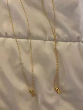 Colgante con inicial de cadena de oro para mujer, colgante de Metal con letras de A-Z para joyería, collares de nombre individual con letras cortadas