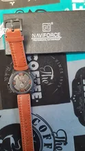 NAVIFORCE-relojes deportivos para hombre, pulsera de cuarzo militar de cuero, resistente al agua, de lujo, gran oferta, novedad de 2020