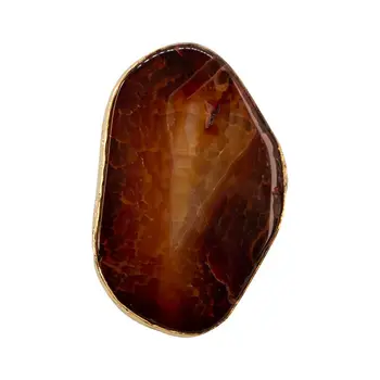 Women's ring dimensionless natural stone (Burgundy) (54334) 
Women's ring dimensionless natural stone (Burgundy) (54334)