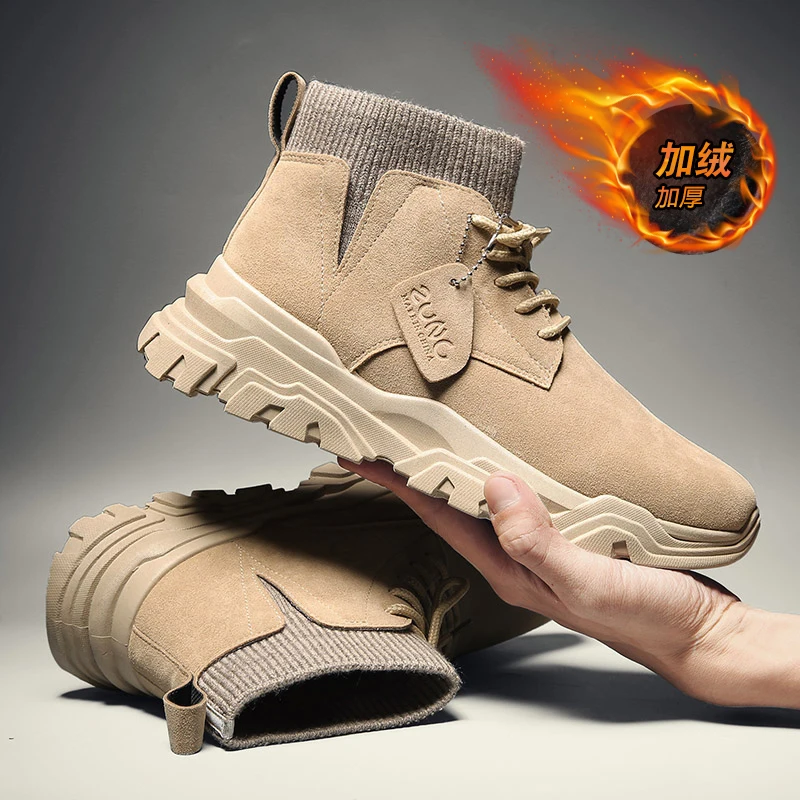 2019 Winter New Trend Retro Martin Boots High To Help Warm Snow Boots In The Middle Of The Plush Non-slip Men's Shoes Size 39-44
2019 Winter New Trend Retro Martin Boots High To Help Warm Snow Boots In The Middle Of The Plush Non-slip Men's Shoes Size 39-44