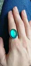 Anillo de cristal con cambio de Color según estado de ánimo, joyería de cristal con cambio de Color según estado de ánimo, anillos de temperatura, sensibilidad, estado de ánimo, regalos de tamaño ajustable, suministros para fiestas y eventos, 2016