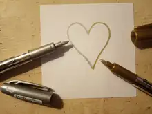 Oro plata Color de pintura de la pluma de Metal decoración tecnológica artesanía arte pintura metálico rotulador textil bolígrafos de papelería