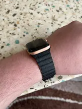 Correa de cuero para Apple Watch, 44mm, 40mm, 38mm, 42mm, accesorios, pulsera magnética, pulsera iWatch serie 3 4 5 se 6