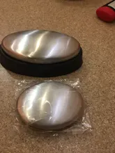 Jabón desodorante de acero inoxidable, jabones de Metal desodorizantes, herramientas de limpieza bactericida para lavado de manos, Plata de Forma ovalada, 304, 1 ud.