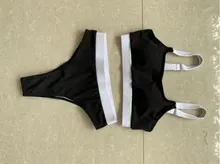 Bikinis de cintura alta para mujer, traje de baño Sexy, ropa de playa empalmada, novedad de 2021