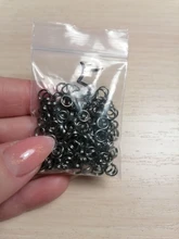 Unids/lote de anillos abiertos de 5, 6, 7, 8, 10, 12 y 14mm, doble bucle, conectores de anillos partidos de Color dorado para fabricación de joyas, 200