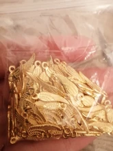 100 Uds Charms alas de Ángel 19x5mm hecho a mano artesanía Fabricación de colgantes fit,Vintage bronce tibetano color plata, DIY para pulsera collar