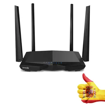 Wireless ROUTER TENDA AC6 - 802.11AC - 1167MBPS - 5/2.4GHZ - CHIPSET BROADCOM - 1XWAN - 3XLAN - 4X5DBI antennas-EASY SETUP
Wireless ROUTER TENDA AC6 - 802.11AC - 1167MBPS - 5/2.4GHZ - CHIPSET BROADCOM - 1XWAN - 3XLAN - 4X5DBI antennas-EASY SETUP