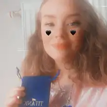 Colgante collar con corazón de Titanic de OCéANO AZUL corazón amor para siempre + bolsa de terciopelo