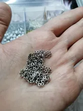 Cuentas de pétalos de flores chapadas en plata para fabricación de joyería, gorros, suministros de joyería, tapas de cuentas huecas, colgantes para joyería, 6mm, 100/200 Uds.