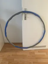 Aro deportivo extraíble para Fitness, 8 secciones de espuma, para gimnasio, culturismo, cintura estrecha, Aro para hacer ejercicio, equipo de Crossfit para interiores