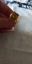 FDLK Retro de las mujeres de la joyería Vintage corte de la princesa diamante amarillo de imitación de regalo anillos de boda Banda, tamaño 5-12