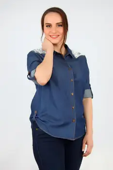 Pianoluce Women 'S Denim Back Robası Lace Shirt Navy Blue 4030
Pianoluce Women 'S Denim Back Robası Lace Shirt Navy Blue 4030