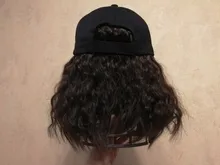 Gorra de béisbol corta de 10 pulgadas para niña, gorro de béisbol con pelo sintético de moda Bob, pelucas de fibra resistente al calor para exteriores