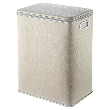 Basket for linen geralis KLH-S Croco beige, edging Chrome, large
Basket for linen geralis KLH-S Croco beige, edging Chrome, large