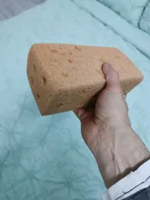 IIOHOII-esponja Extra grande para lavado de coche, panal de abeja, Coral, bloque de esponja gruesa amarilla, suministro de coche, herramientas de lavado, absorbente