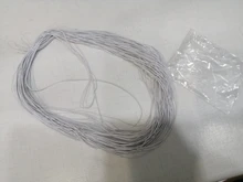 Cuerda Elástica elástica en 12 colores, cordón de línea de cuerda de 0,8 MM, abalorios DIY para fabricación de joyas, pulsera y collar