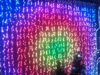 Garland "LED-RGB smart rain", 3,2x3 m, 4 sections * 8 strands, 4608 RGB LED, IP65, 12v
Garland "LED-RGB smart rain", 3,2x3 m, 4 sections * 8 strands, 4608 RGB LED, IP65, 12v