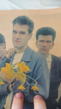 Póster de papel antiguo de la foto del grupo nostálgico ROCK The Smiths, pegatina de pared de salón artesanía con ventilador del ejército, Diseño de barra
