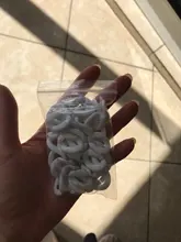 Unids/lote de 5-50 unidades/lote, Color mezclado acrílico, giro plano, ovalado, anillo abierto, Conector de cuentas, collares y pulseras para fabricación de cadena de enlace, cadena colorida