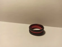 FDLK-anillos de boda clásicos de 3 estilos para hombre, anillo de acero inoxidable, negro, acero con rojo, azul, de aluminio, de compromiso