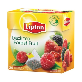 Tea Lipton "forest fruit", black with additives, 20 Pyramids
Tea Lipton "forest fruit", black with additives, 20 Pyramids