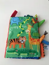 Los niños 3D rabos de animales libro de paño del bebé Montessori rompecabezas juguete educativo de aprendizaje