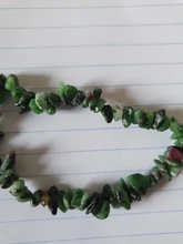 Brazalete de piedras de Gema naturales irregulares, cuentas de viruta elásticas, amazonita pepitas de, brazaletes de cristal de cuarzo rosa para mujer