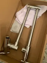 Hownifety-grifo de agua para cocina ORB/cepillado/cromado/dorado, Solo Frío, montado en la pared, rotación de un agujero