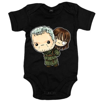 Baby bodysuit Chibi Kawaii Hodor and Brlan Stark possessed version spoof 
Baby bodysuit Chibi Kawaii Hodor and Brlan Stark possessed version spoof