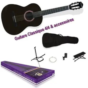 DELSON Pack Grenada Classic black Guitar + accessory
DELSON Pack Grenada Classic black Guitar + accessory