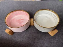 Cuenco de gato de cerámica para perro, tazón de fuente de alimentación de mascotas, alimentador para cachorros de gatos, suministros de productos, cuencos de agua y comida para mascotas para perros, novedad