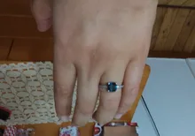 Huitan-anillo cuadrado de piedra azul para mujer, accesorios sencillos minimalistas, sortija, joyería anillos de compromiso