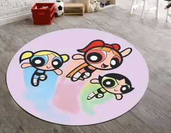 Power Puff Girls Patterned Round Carpet, Non Slip Floor Carpet,
Power Puff Girls Patterned Round Carpet, Non Slip Floor Carpet,