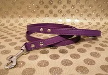 Buena calidad correa para perros S #1,5*120 cm M #2,0*120 cm Rosa negro rojo para caminar al aire libre suave de la Pu correas de cuero para perros de plomo