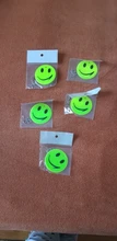 Llavero con cara sonriente de 6,5 CM, llaveros reflectantes, accesorios colgantes de bolsa, Seguridad de Tráfico de alta visibilidad