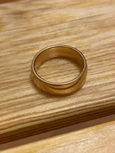 Anillos de marca de 6mm de Color oro rosa sin decoloración para mujeres y hombres, anillos para amantes de bodas, joyería fina de oro rosa