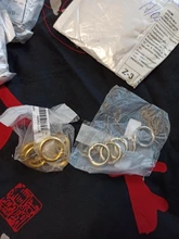 Uds O-Ring hebillas Clips Chapado en aleación de Zinc puerta mosquetón con resorte monederos bolsos de mano bolsos de bandolera redonda empujar desencadenar ganchos rápidos mosquetón