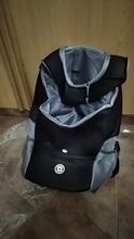Doble hombro portátil de viaje mochila al aire libre bolsa de transporte perro mascota frente perro bolsa de malla de mochila de la cabeza, suministros para mascotas