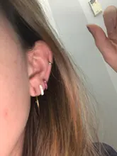 CANNER-pendientes de aro de Plata de Ley 925 para mujer, 9 colores, redondos, con personalidad, tendencia de goteo, Piercing, joyería