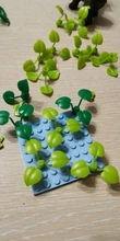 MARUMINE-piezas de accesorios para plantas de árbol, bloques de construcción de flor verde, arbusto de hierba, hoja, jungla, juego de jardín artesanal, MOC City Bricks
