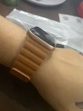 Correa de cuero para Apple watch, banda magnética de 44mm, 40mm, 38mm y 42mm, iWatch Series 3, 4, 5, 6 SE