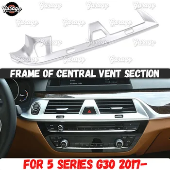 Frame of central vent section case for BMW 5 series G30 2017- ABS plastic molding 1 set /1 pcs decoration car styling
Frame of central vent section case for BMW 5 series G30 2017- ABS plastic molding 1 set /1 pcs decoration car styling