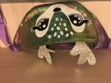 Riñonera rosa y plateada para niños, bolsa con bonito cinturón de plátano de dibujos animados, BILLETERA, riñonera para pierna, pecho láser, bolsa para teléfono # YJ