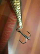 WLure-señuelo de pesca flotante lento, 20g, 13cm, hoja de corte de pintura realista, anzuelos triples, transferencia de peso, pececillo, HM401